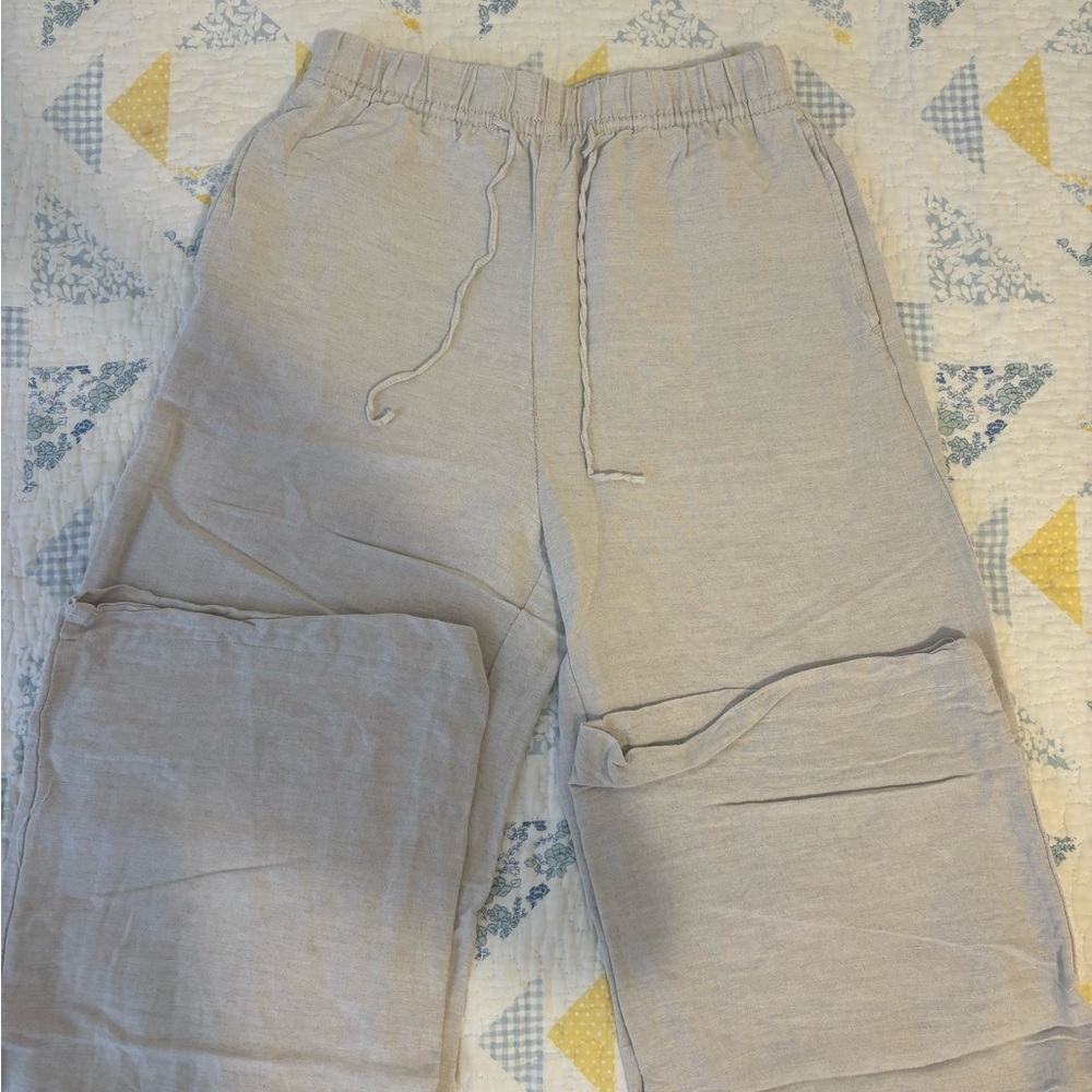 H&M Tan Sweatpants Relaxed Fit Joggers